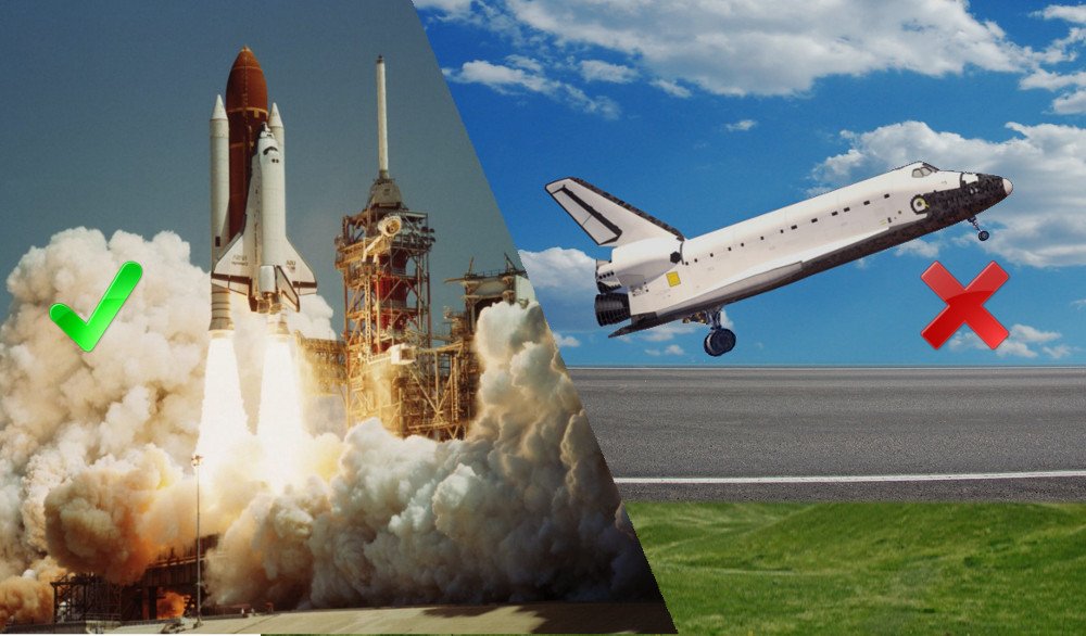 Why Don't Space Shuttle Take Off Like an Aeroplane?