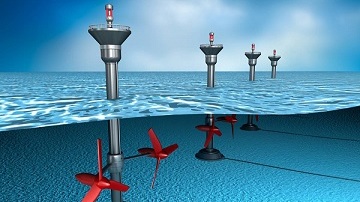 tidal energy is generated by underwater turbines