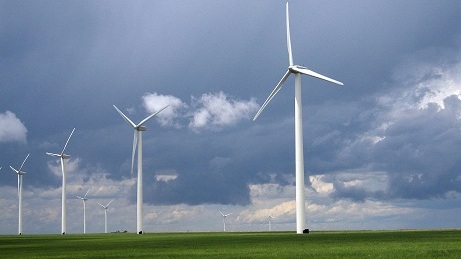wind turbines help to capture wind energy