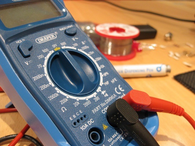 Multimeter for electrical testing