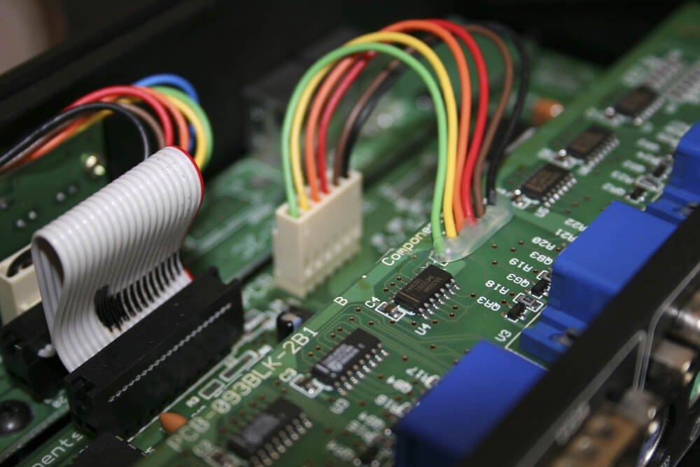 PCB with wires