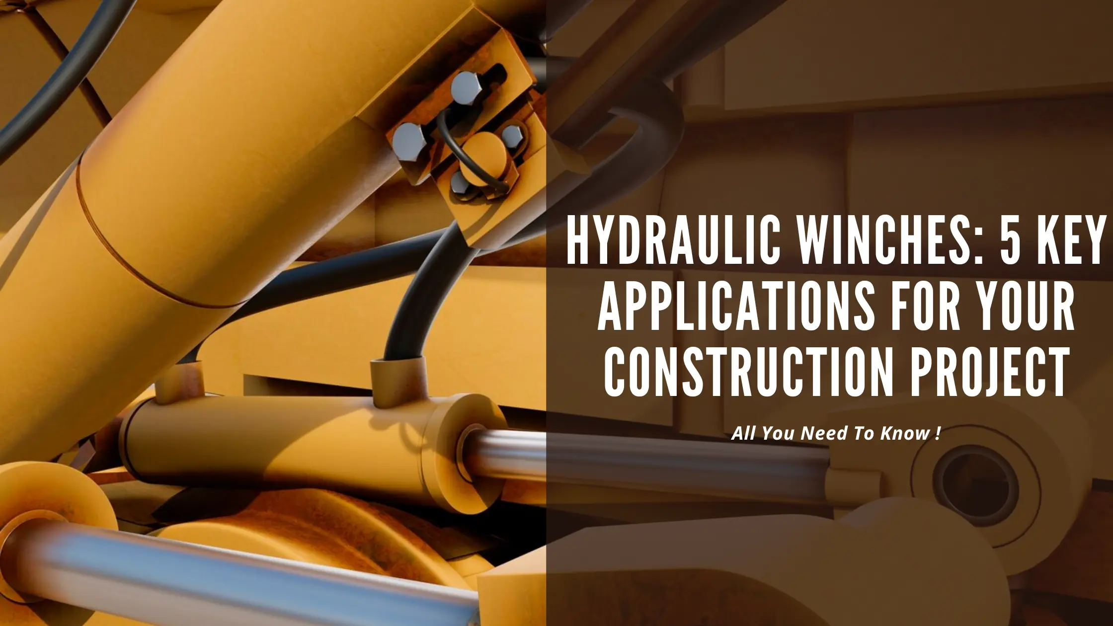Hydraulic Winches: 5 Key Applications for Your Construction Project